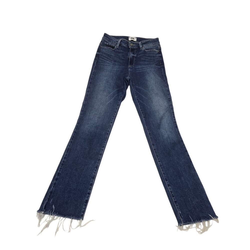 Paige Women's Jeans Distressed Frayed Hems Size 28 Waist Size Blue